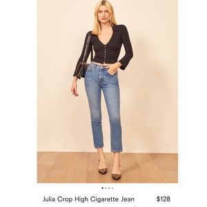 Reformation Julia Crop High Cigarette Jean